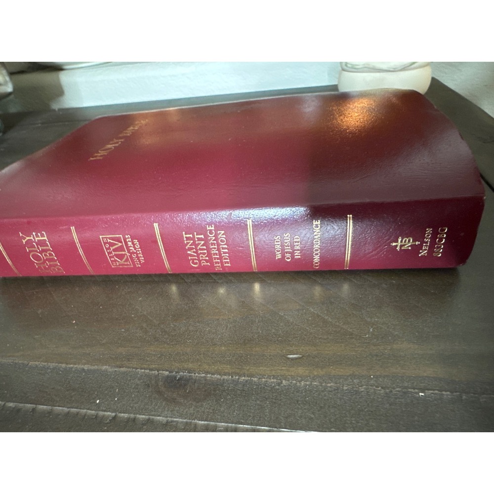 Thomas Nelson KJV Holy Bible‎ Giant Print Reference Red Letter Burgundy 883CBG